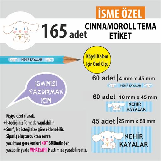 CINNAMOROLL TEMA OKUL ETİKETİ