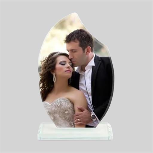 Kenarı Kesik Oval Plaket