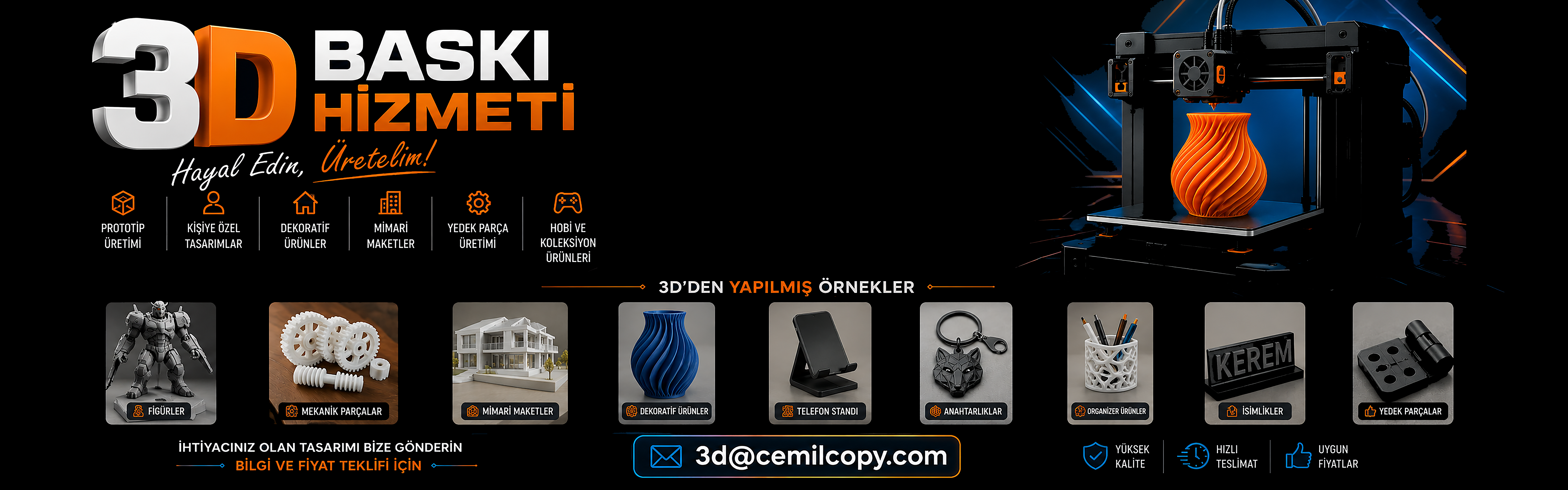 3d baskı