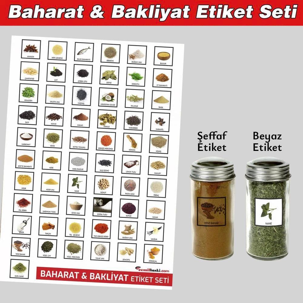 Baharat & Bakliyat Etiket Seti