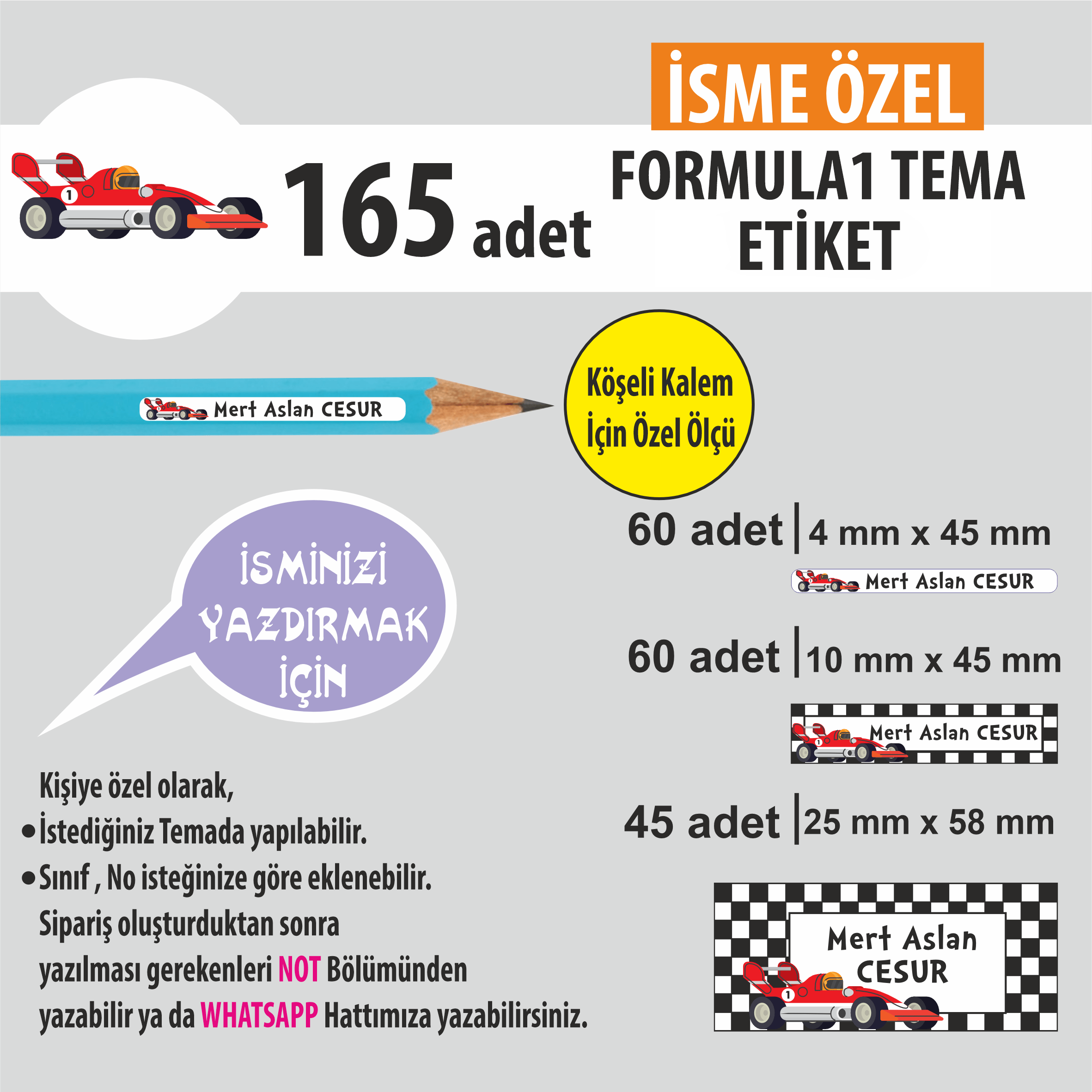 FORMULA TEMA OKUL ETİKETİ