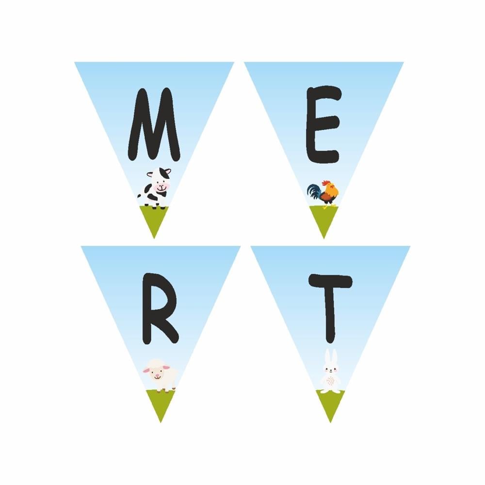 Harf Banner - 17 Cm