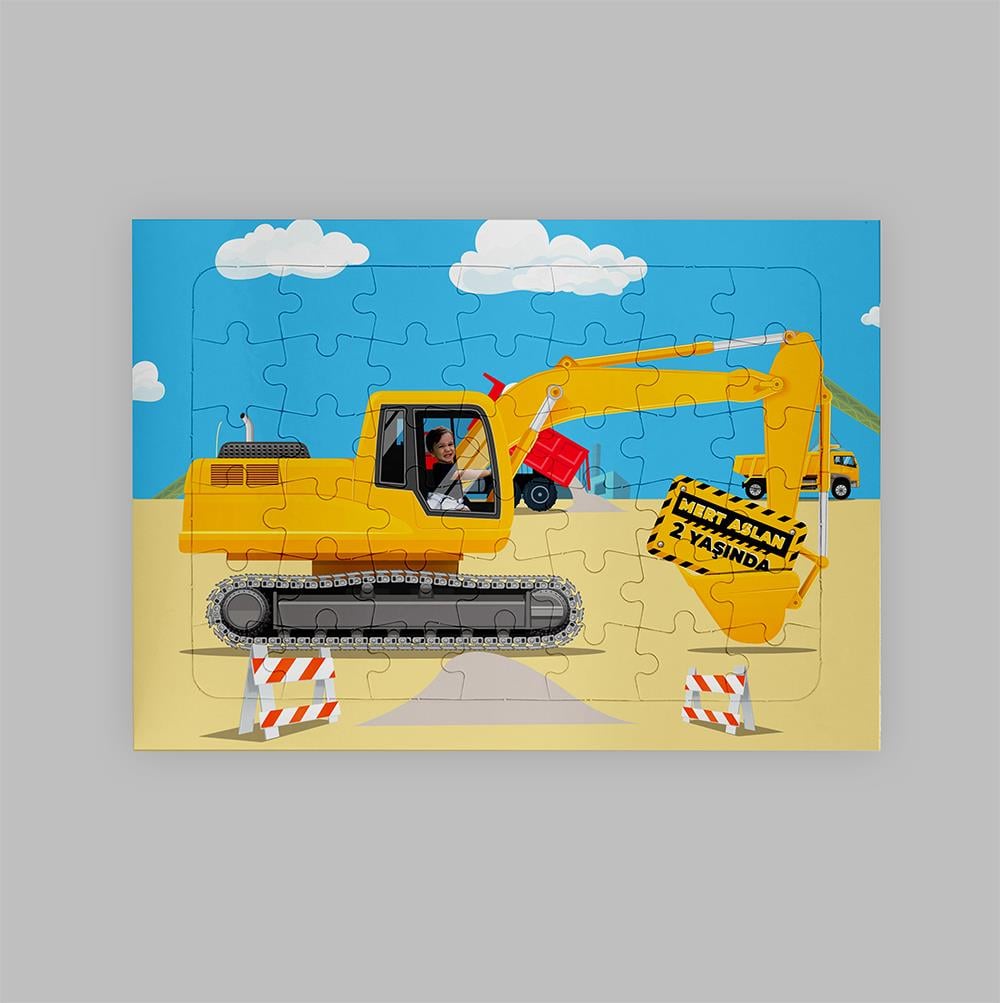 İnşaat Temalı Çocuk Puzzle