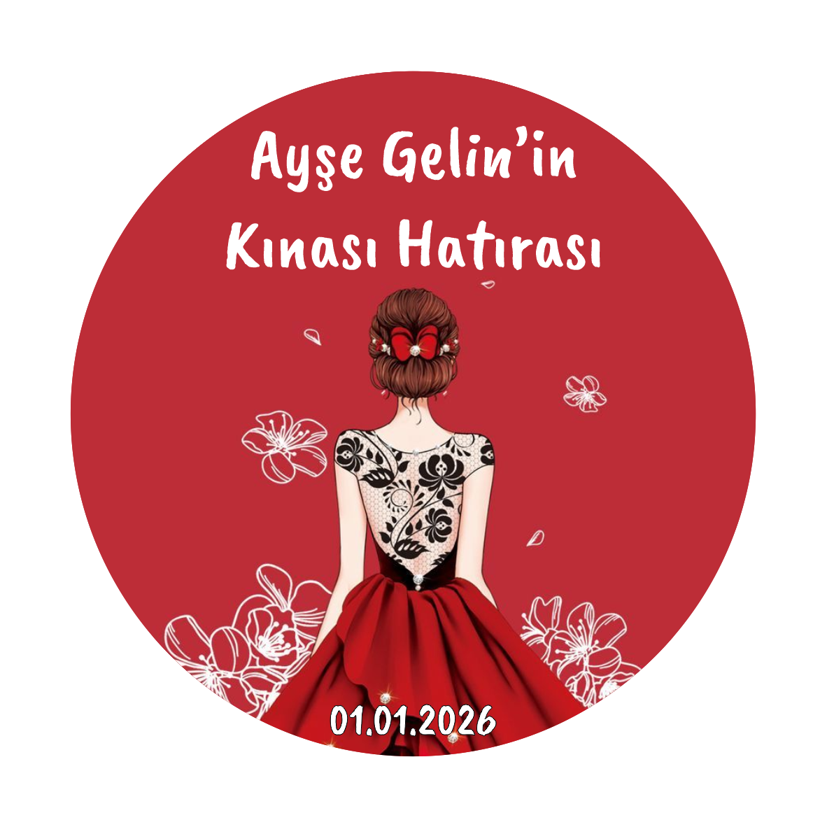 Kına Etiketi Model 1