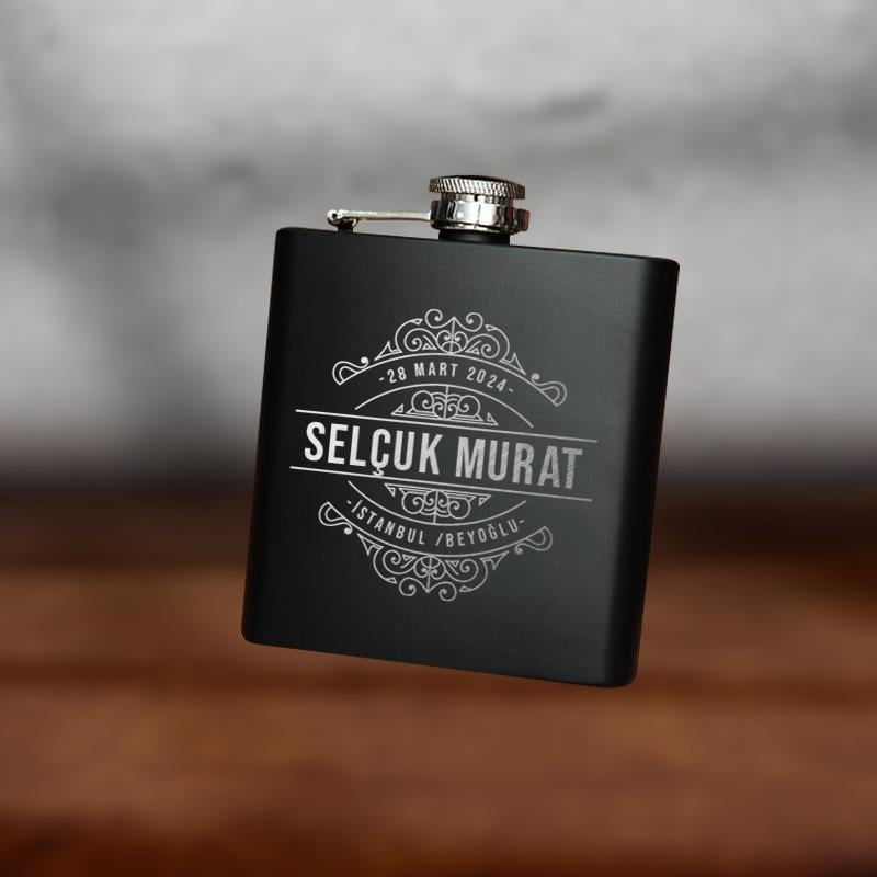 Kişiye Özel İçki Matarası Kral Tacı