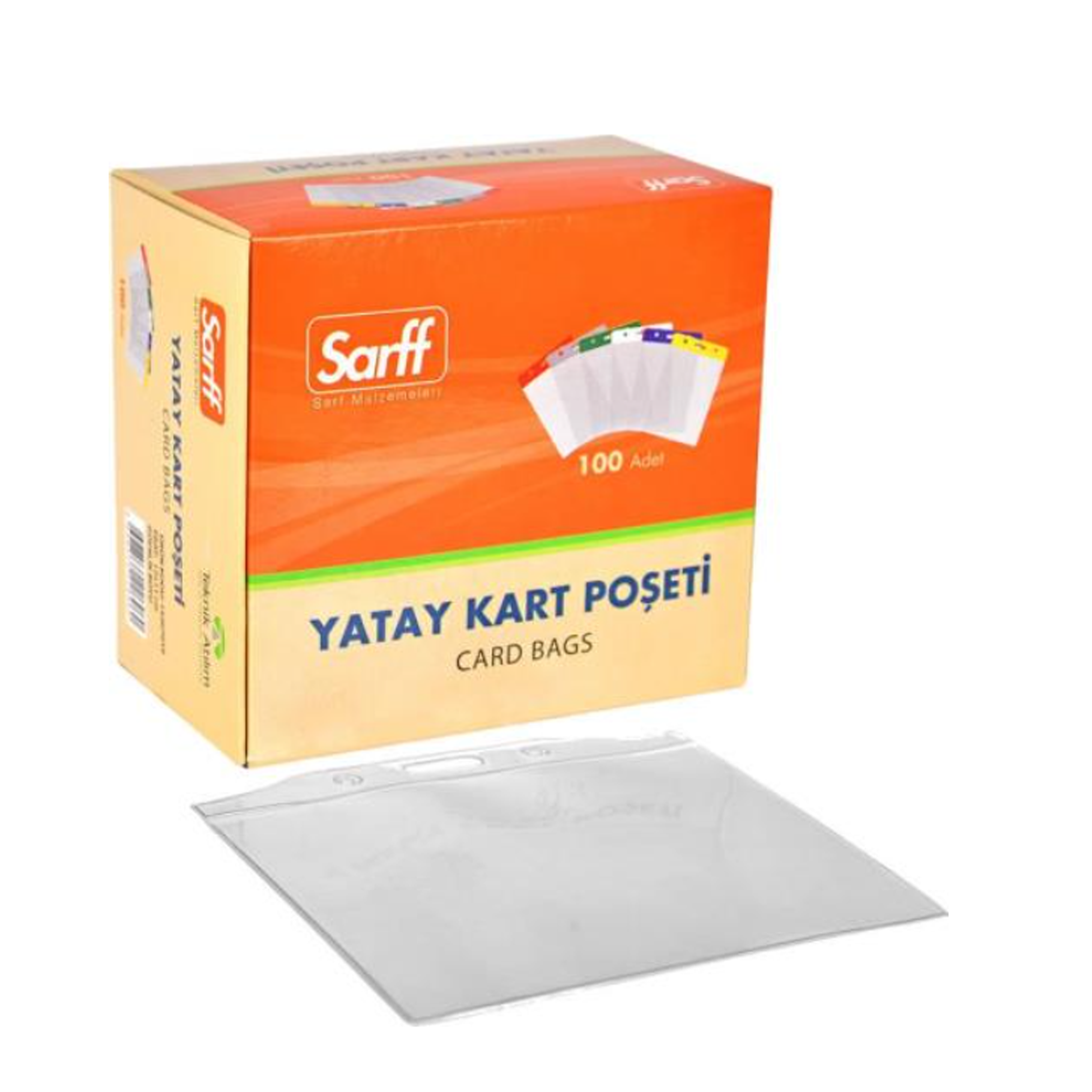 Şeffaf Kart Poşeti Yatay (12,5x12 cm)