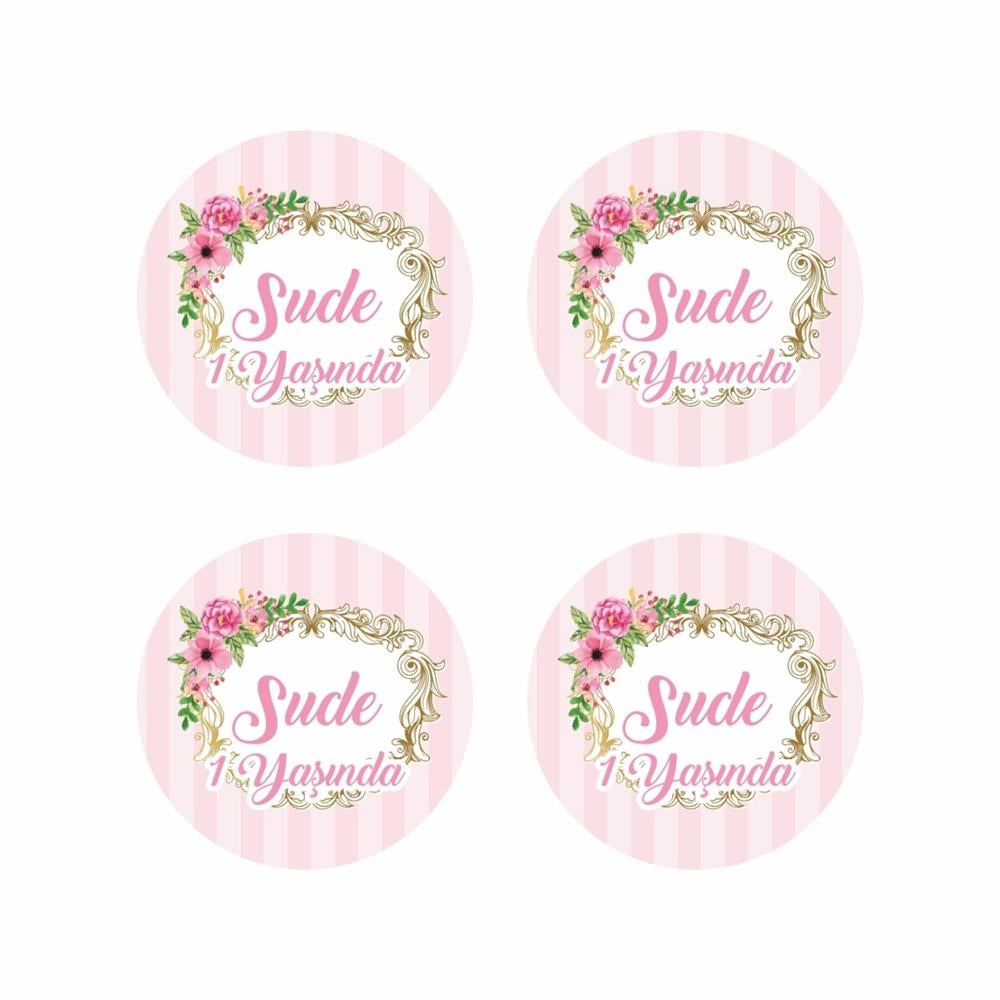 Yapışkanlı Sticker - 20 Adet 4 Cm