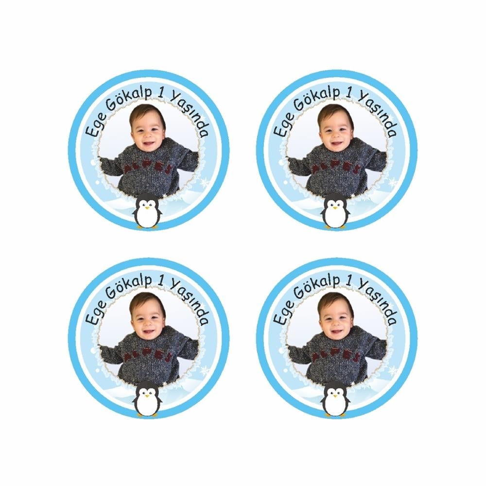 Yapışkanlı Sticker - 4 Cm - 20 Adet