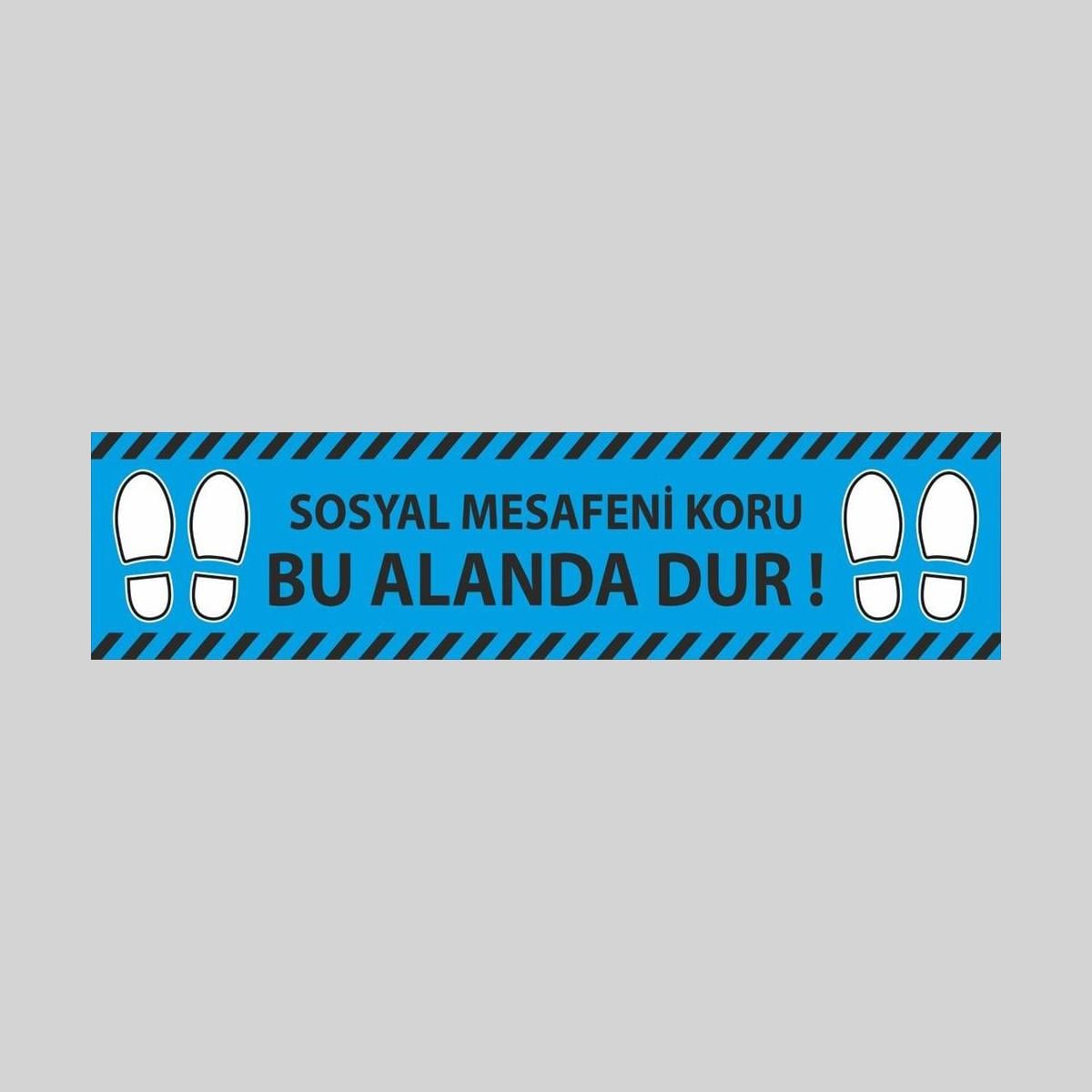 Yer Zemin Etiketi Model-18 (100 x 25 cm)
