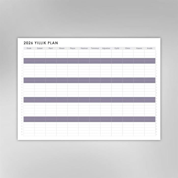 Yıllık Plan Takvimi