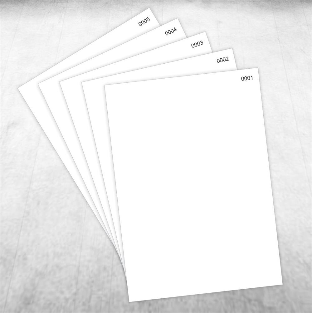 Numaralı Kağıt | Numaralı Kağıt | Güvenilir Baskı Hızlı Teslimat