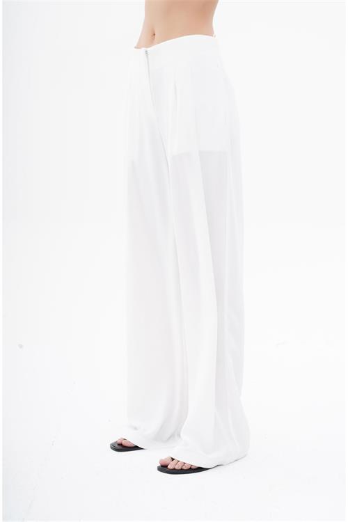 031094 WAISTLESS PLEATED LONG PANTS