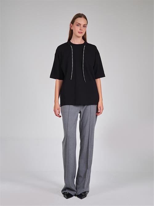 Long Bustier With Straps And Flap Pockets