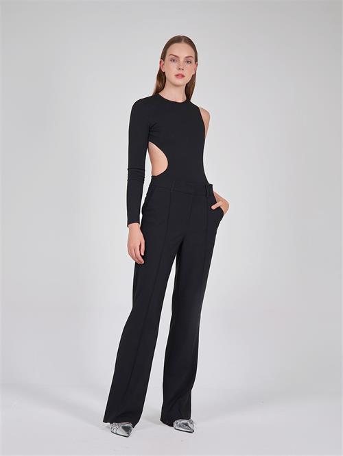 Long Bustier With Straps And Flap Pockets