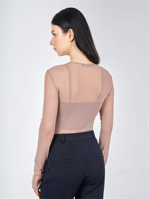 Wholesale Long Sleeve Top With Tulle