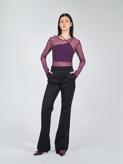 Wholesale Long Sleeve Top With Tulle