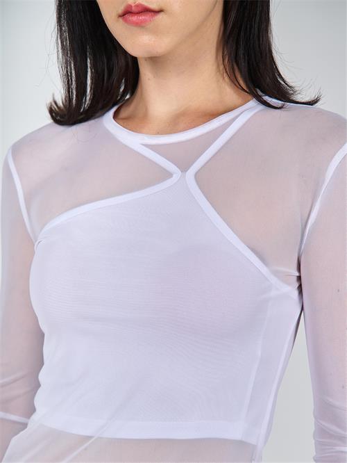 Wholesale Long Sleeve Top With Tulle