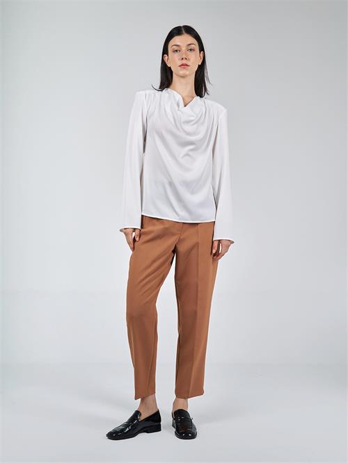 Wholesale Long Sleeve Waterfall Blouse