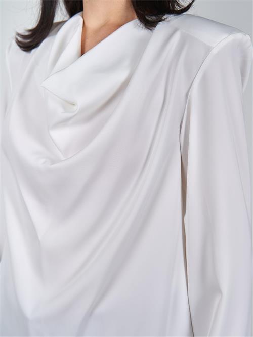 Wholesale Long Sleeve Waterfall Blouse