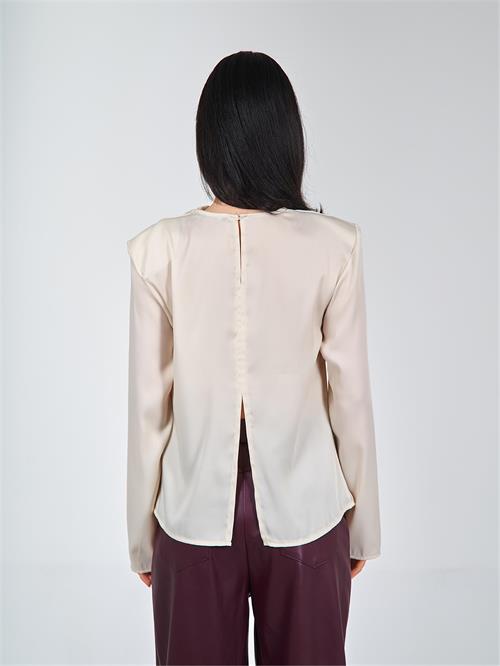 Wholesale Long Sleeve Waterfall Blouse