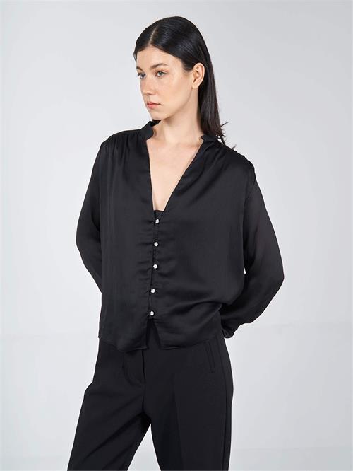 Wholesale Double Layered Long Sleeve Blouse