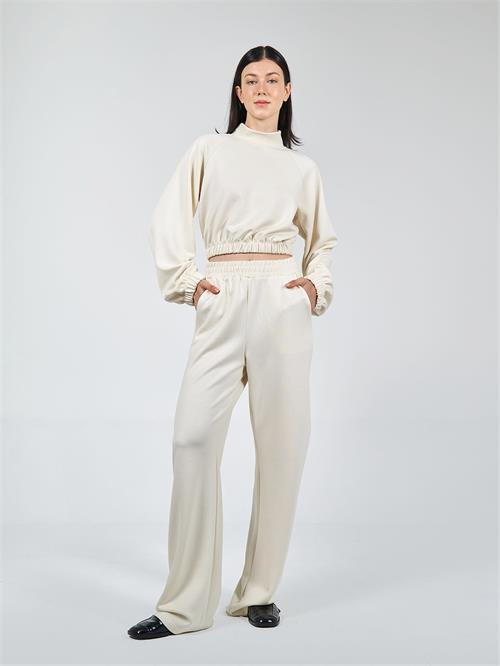 Wholesale Turtleneck Crop Oversize Sweatshirt