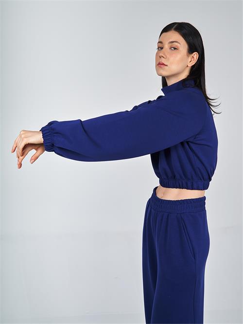 Wholesale Turtleneck Crop Oversize Sweatshirt