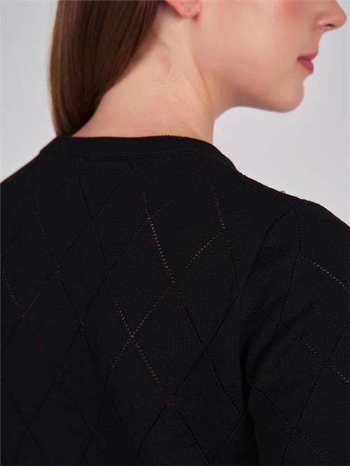 Wholesale Rhinestone Embellished Knit Top