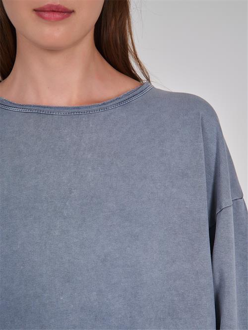 Raw Edge Neckline Oversize Sweater