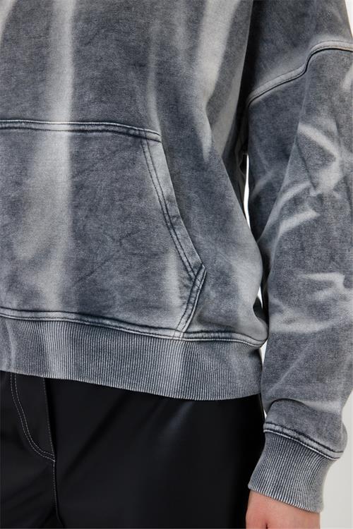 Hoodie With Washed Effect