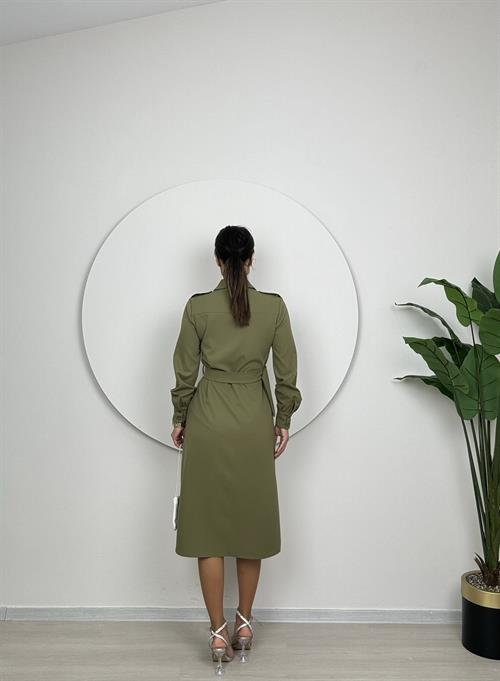 1012 CEPLİ BAĞLAMALI ELBİSE