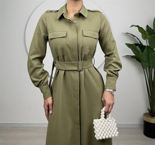 1012 CEPLİ BAĞLAMALI ELBİSE