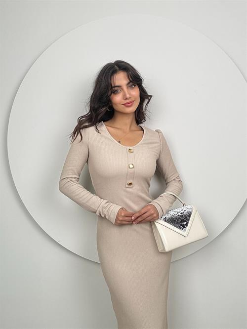 Wholesale U-Neck Knitted Dress