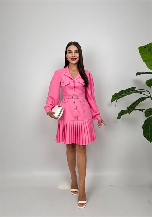 Wholesale Pleated Short Dress