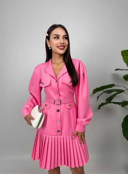 Wholesale Pleated Short Dress