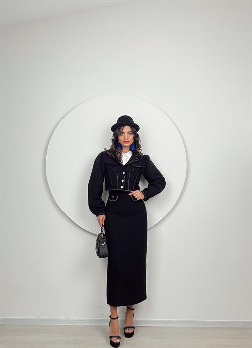 Wholesale Tweed Skirt Suit