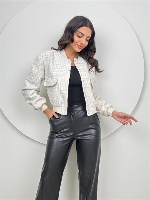 Wholesale Shimmery Bomber Jacket