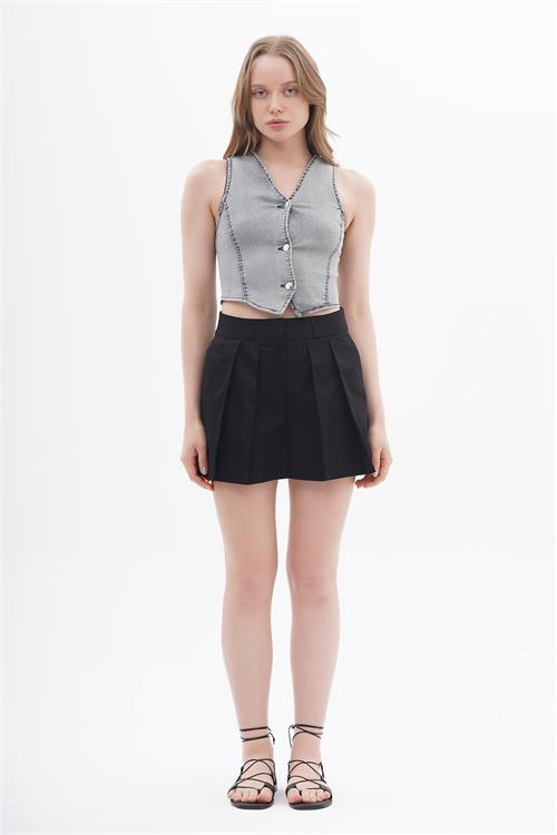 120451 AN-24 BUTTON UP DENIM VEST