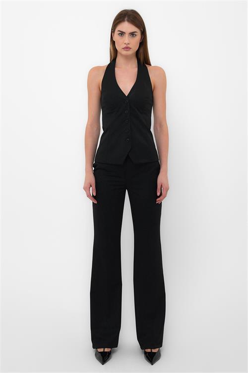 Button Up Neckholder Vest