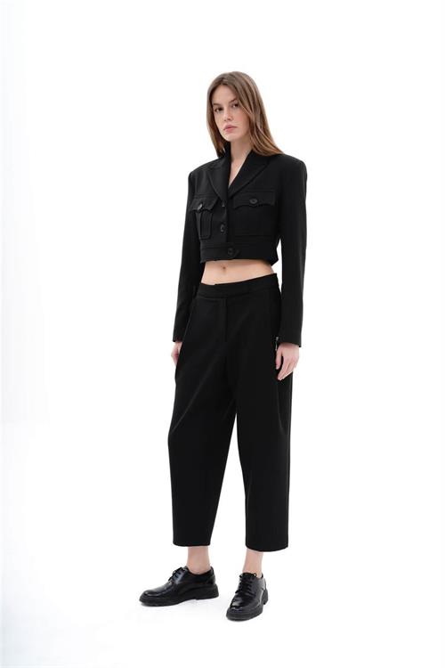 Wholesale Crop Jacket with Patch Pockets