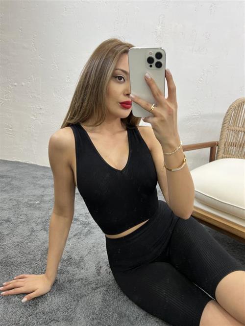 Wholesale Womens Ripli V-Neck Bra-Black