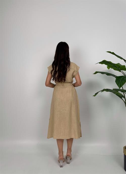 2150 KOLSUZ MİDİ ELBİSE