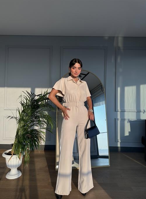 Wholesale Low Shoulder Detail Jumpsuit