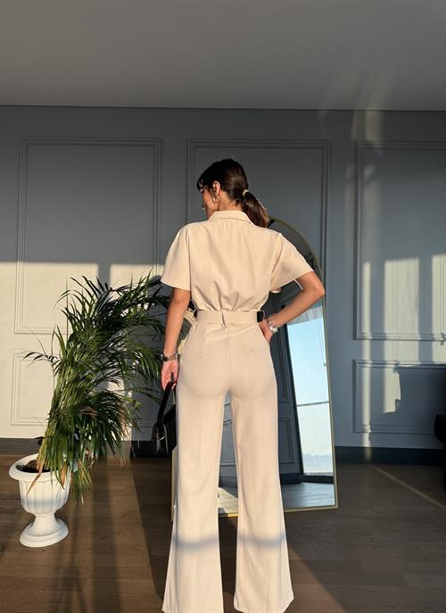 Wholesale Low Shoulder Detail Jumpsuit