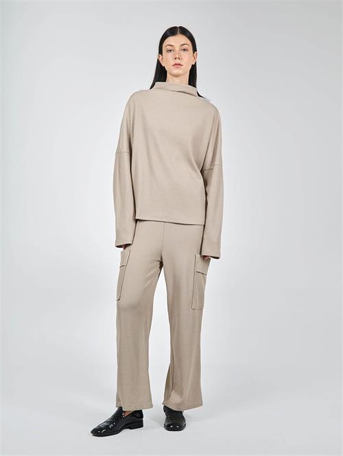 Wholesale Long Sleeve Knit  Sweater With Loose Fit Pants