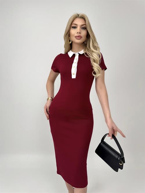 3002 POLO YAKA ELBİSE