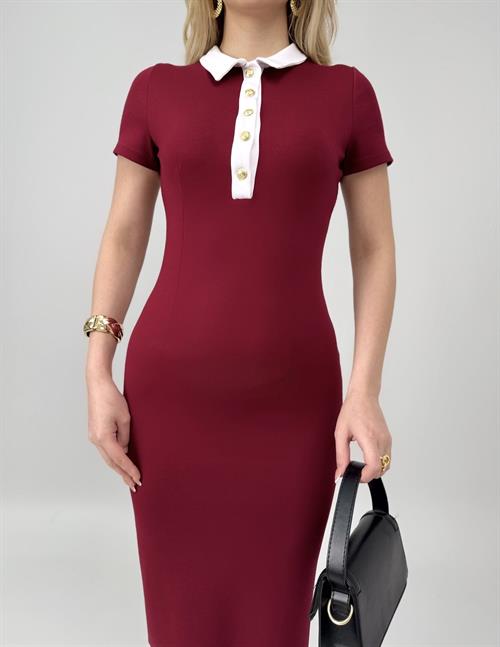 3002 POLO YAKA ELBİSE