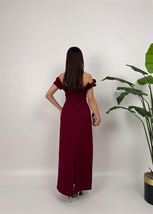 3021 GÖĞÜS BÜZGÜLÜ ELBİSE