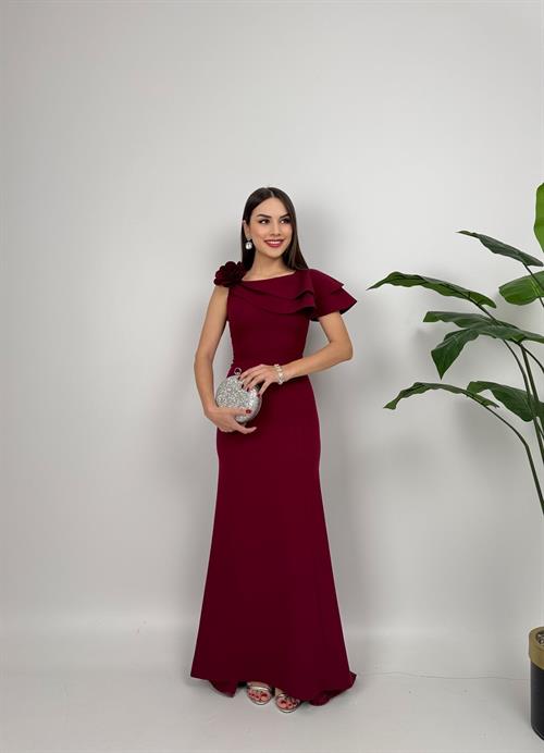 Wholesale Maxi Dress with Flower Accent