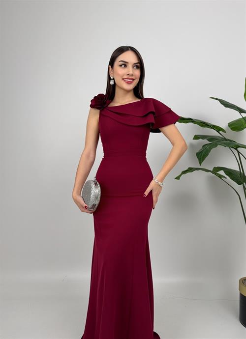 Wholesale Maxi Dress with Flower Accent